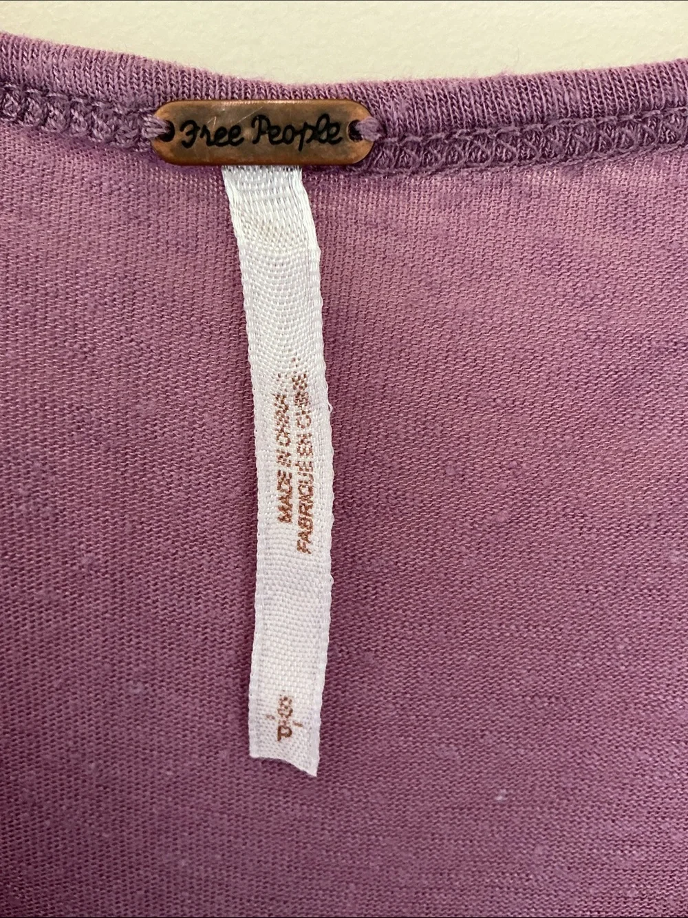 FREE PEOPLE Cold-Shoulder Scoop Neck Women's Top in Dusty Mauve